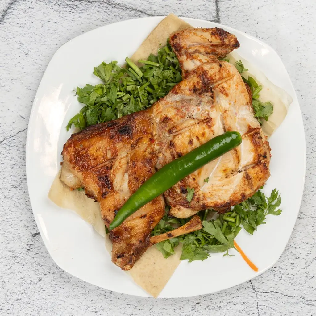نص حبة دجاج
